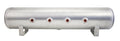 AIRLIFT 4 Gal Alum Air Tank-(4) 1/4" Face Ports,(2) 3/8" End Ports & 1/4"