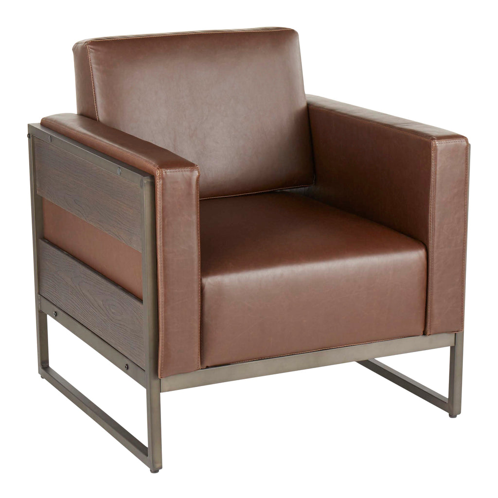 Drift Lounge Chair in Antique Metal