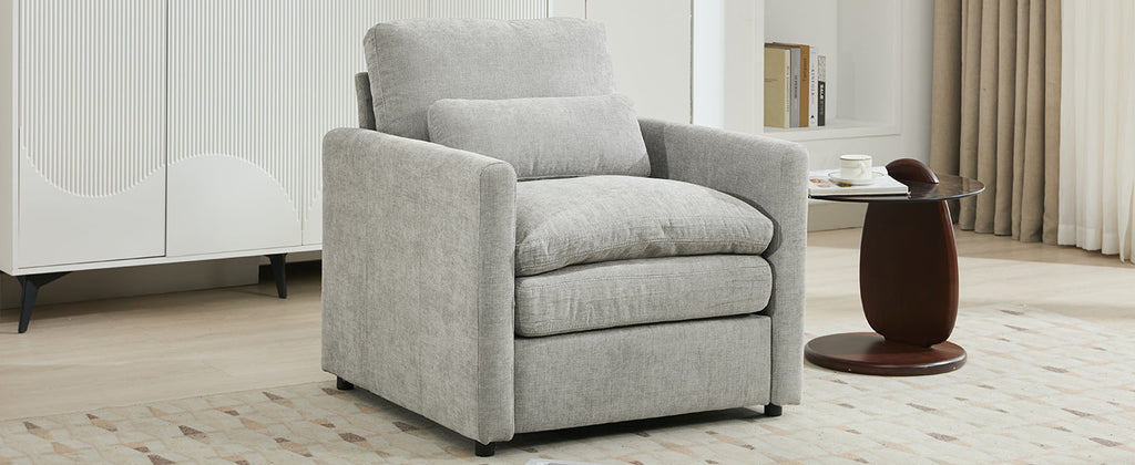 Cozy Upholstered Armchair – Oversized Comfy Cloud Sofa