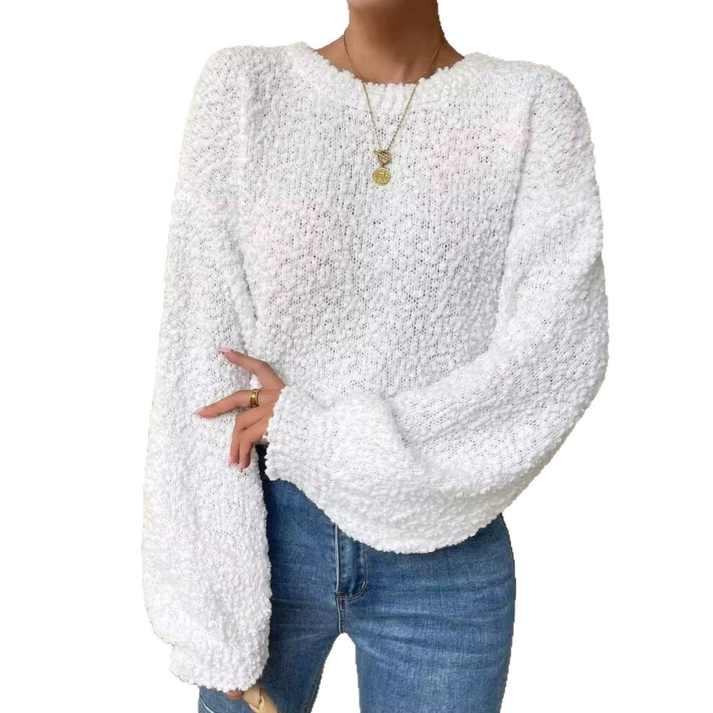 Women's Casual Crew-neck Long-sleeve Top