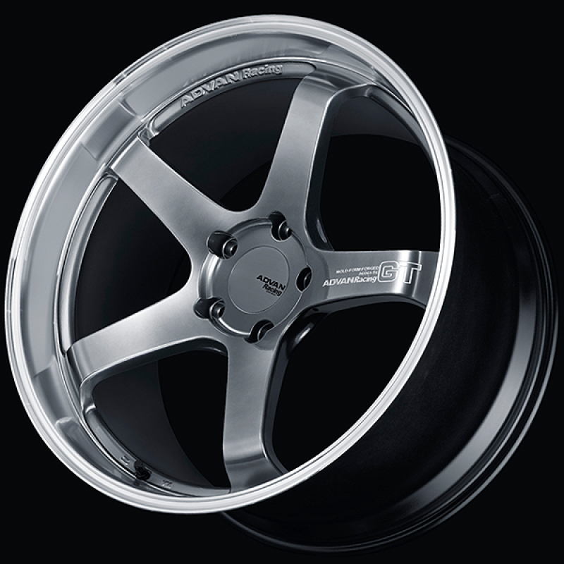 Advan GT for Porsche 21x10.5 / +50 Off / 5x130 / 71.8mm Bore / Machining and Hyper Platinum Black YAQ1L50PMPB