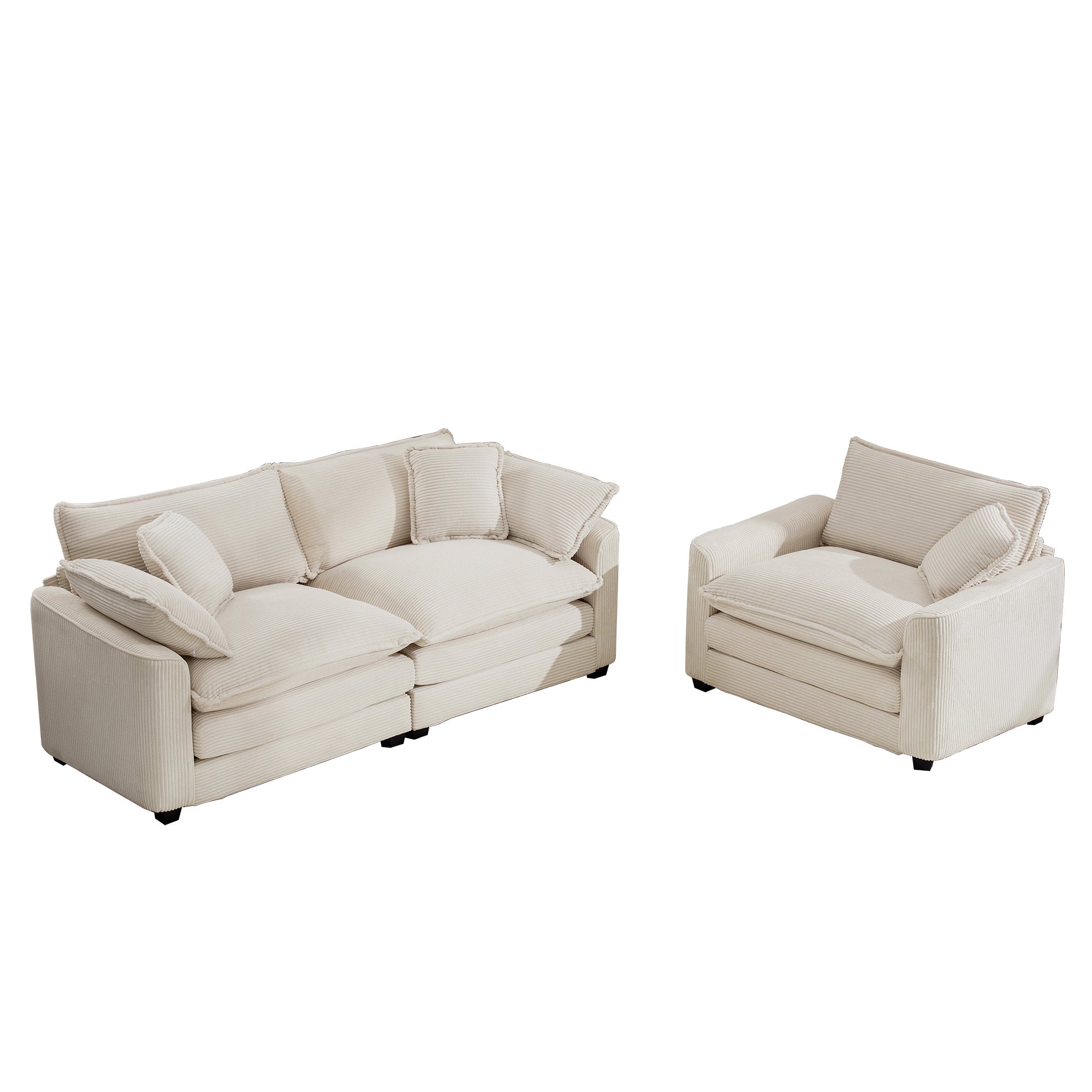 Modern Living Room Sofa Two-Piece Set