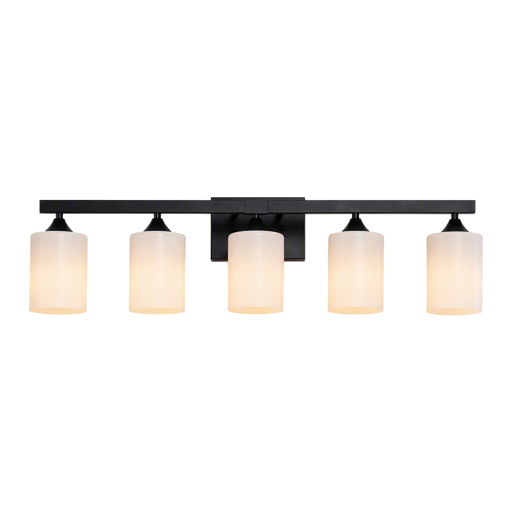 5-Light Matte Bathroom Vanity Wall Light