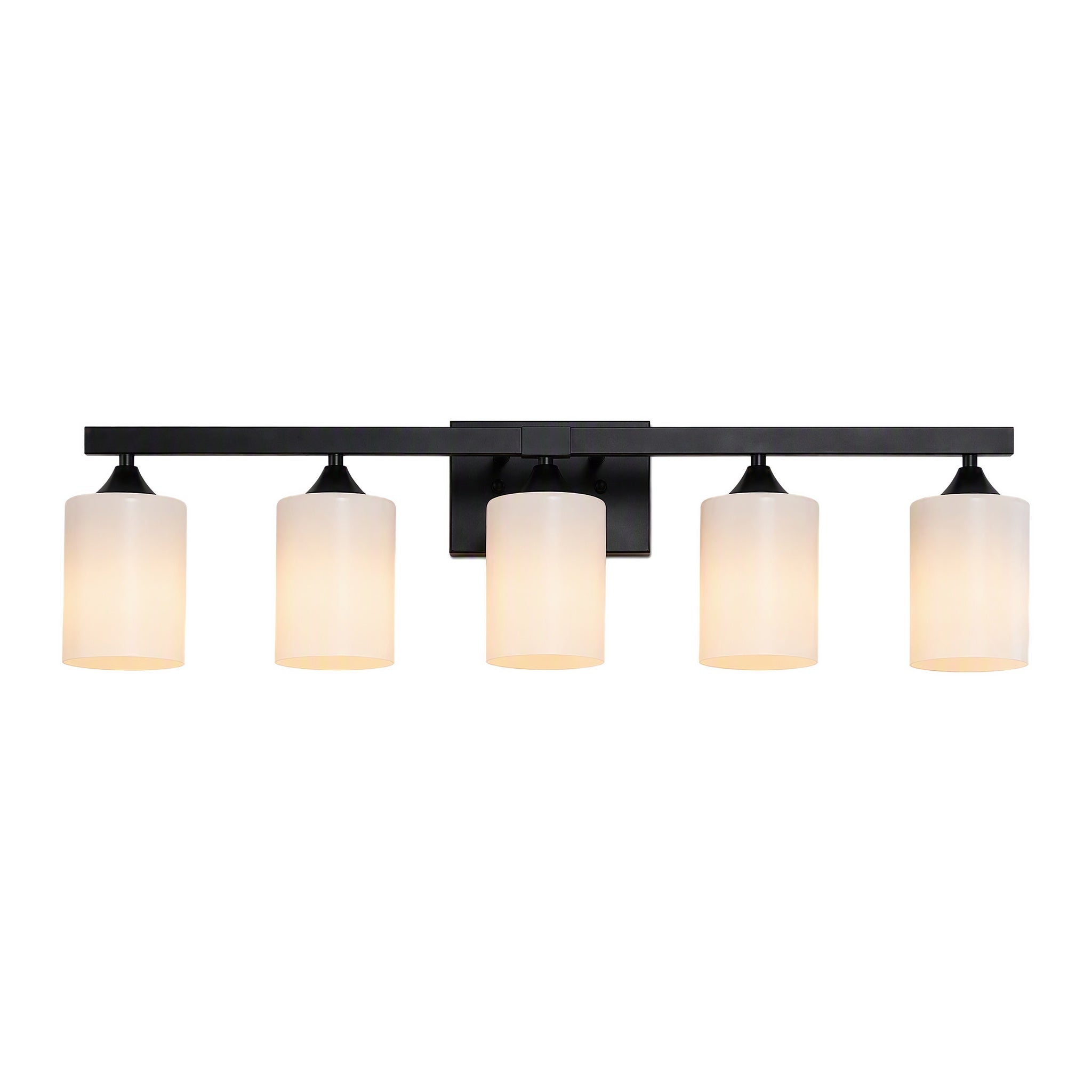 5-Light Matte Bathroom Vanity Wall Light