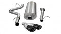 Corsa 07-10 GMC Sierra 6.0L V8 3in Cat-Back Single Side w Twin 4in Black Pro-Series Tips 14892BLK