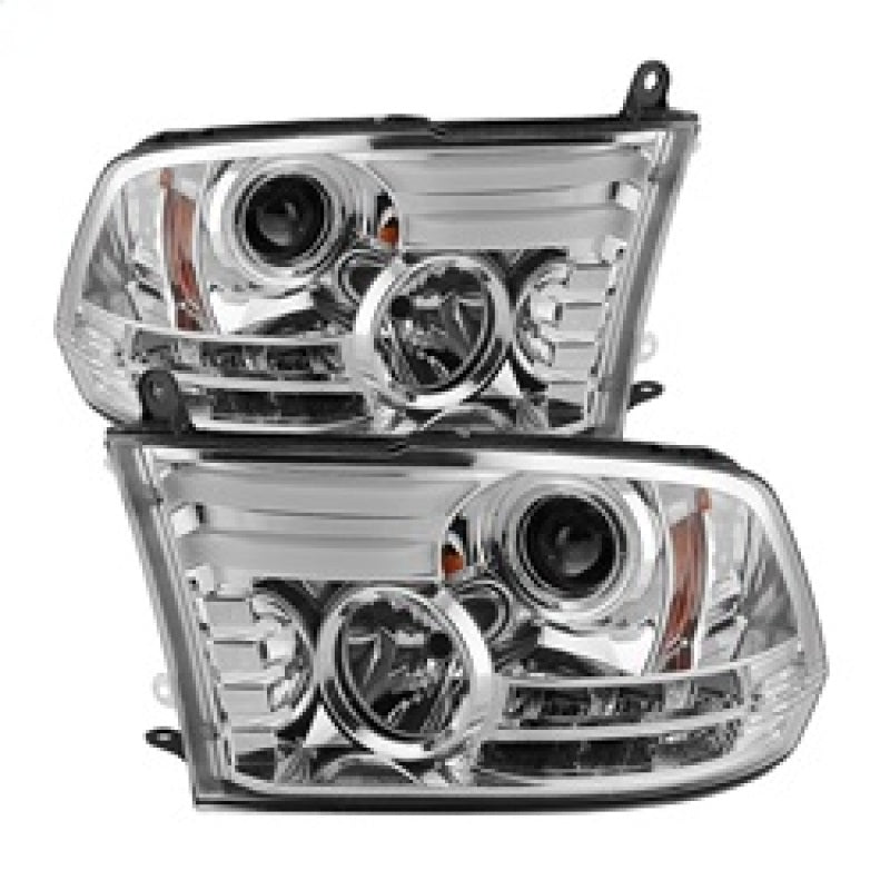 Spyder Dodge Ram 13-15 Projector Headlights Light Bar DRL Chrome PRO-YD-DR13-LBDRL-C 5080905