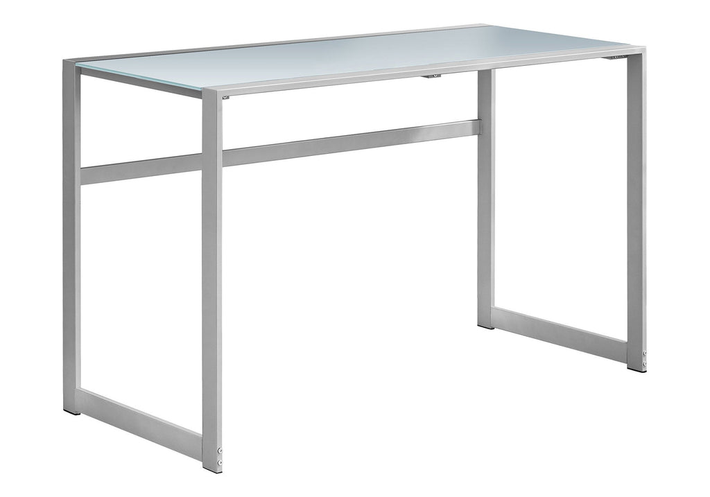 Computer Desk with Frosted Glass Top
