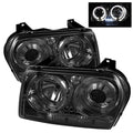 Spyder Chrysler 300 05-08 Projector Headlights LED Halo LED Smke (Not Included) PRO-YD-C305-HL-SM 5009203