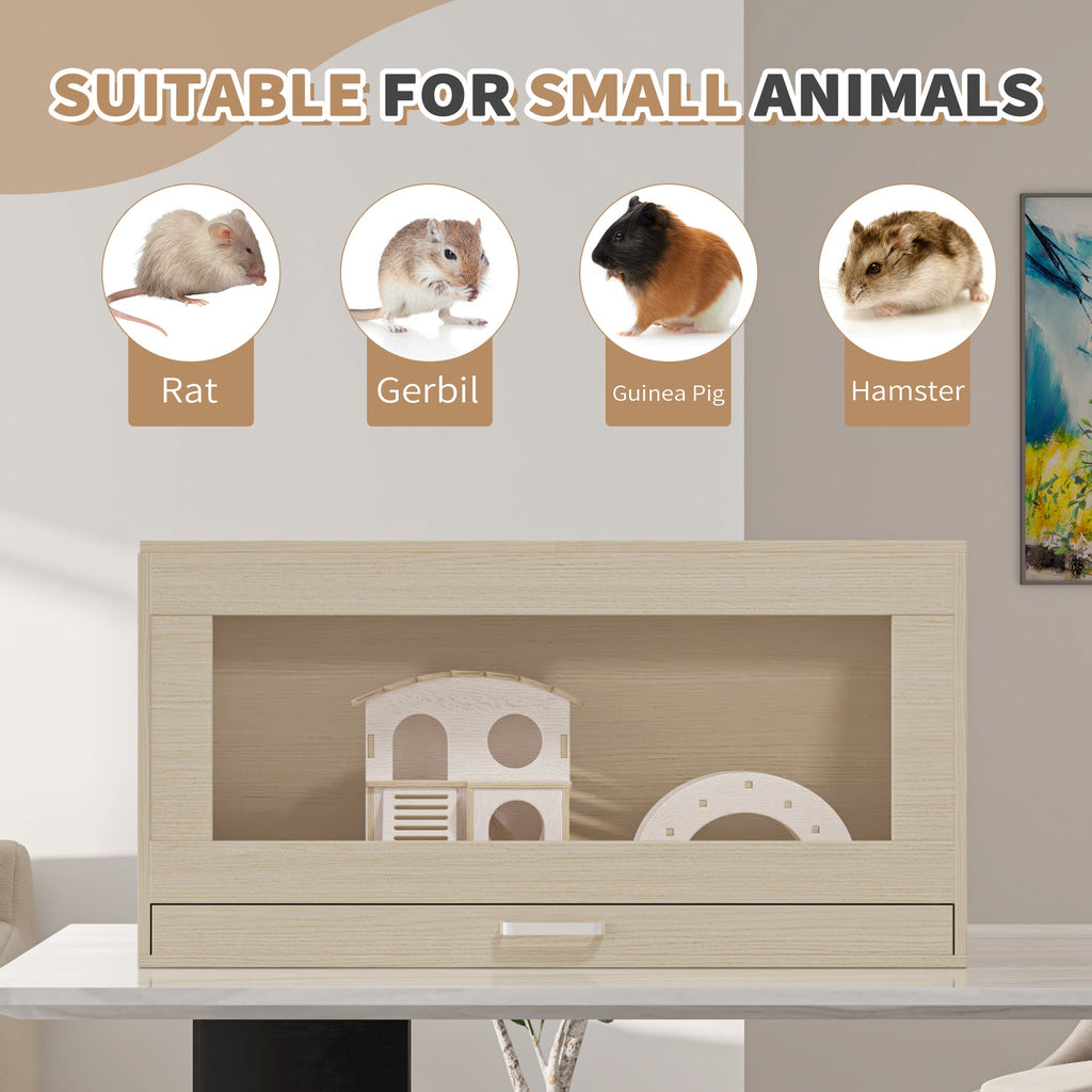 Hamster Cage with Independent Storage Cabinet
