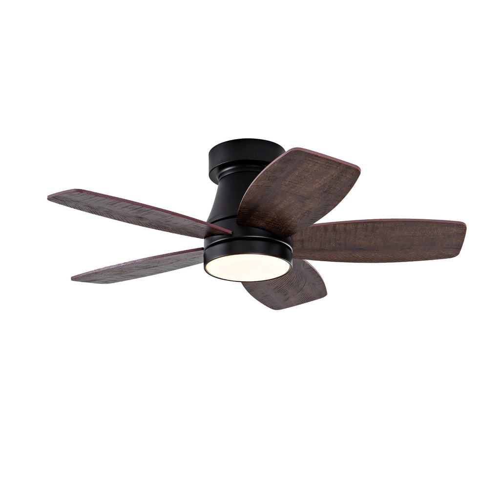 32 Inch Low Profile Ceiling Fan with Lights and Remote