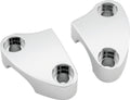Bikers Choice 1974-2011 Chrome Smooth Riser Clamps Pr 482499