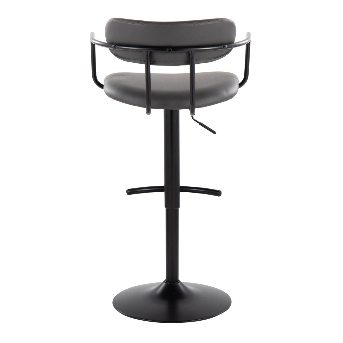 Contemporary Adjustable Height Barstool with Swivel