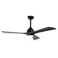 52" Solid Wood Blades Ceiling Fan with Lights Remote Control