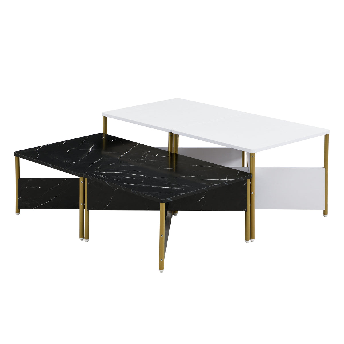 Modern Nesting Coffee Tables Set of 4 - Mid Century Modern Design