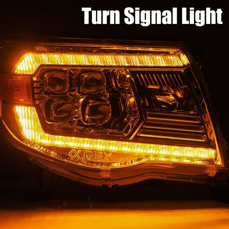 AlphaRex 05-11 Toyota Tacoma NOVA LED Projector Headlights Plank Style Alpha Black w/Activ Light/DRL 880742 *Discontinued
