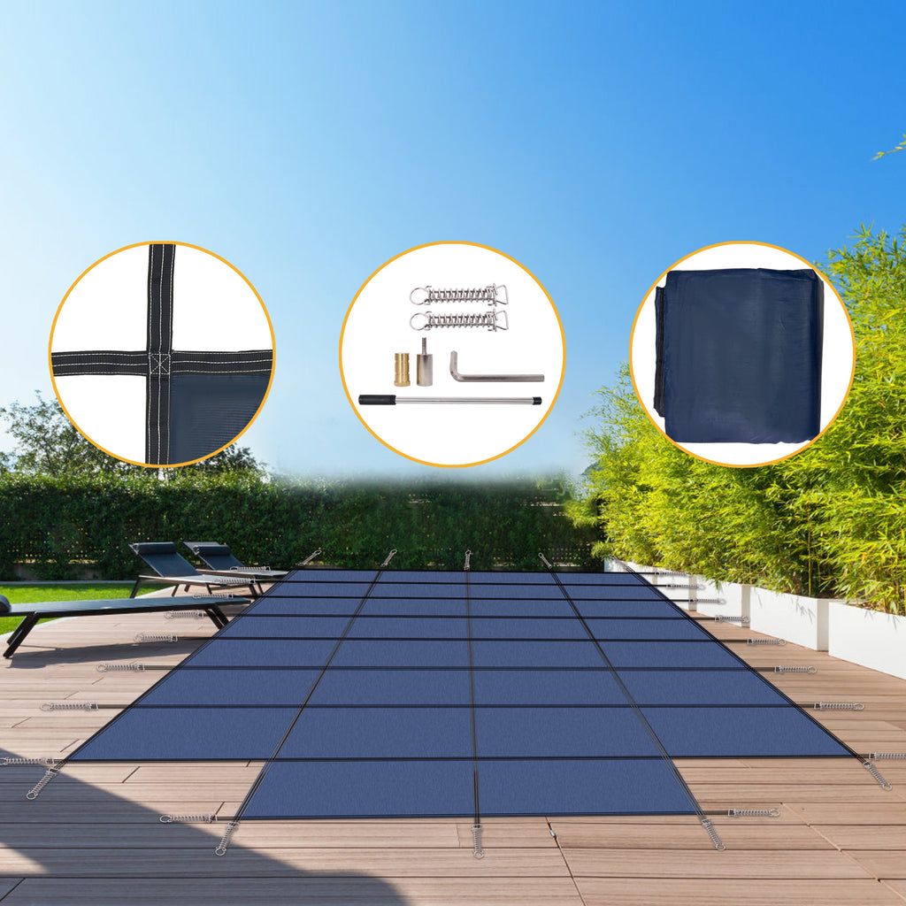 Pool Safety Cover for 18x36ft Inground Pools