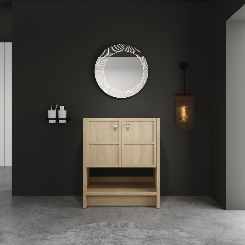 30" Freestanding Bathroom Vanity, 2 Soft Closing Doors