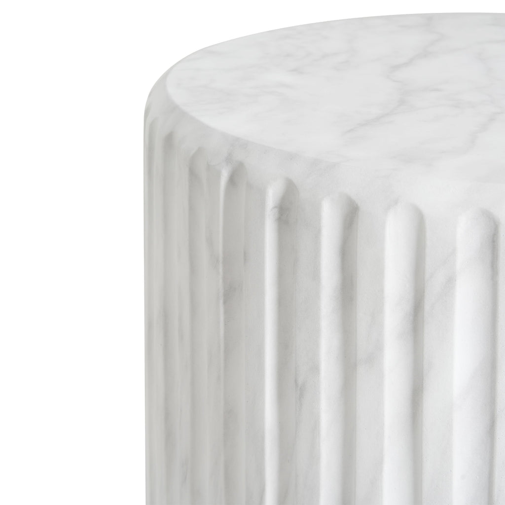 Outdoor Cicci Carved Side Table