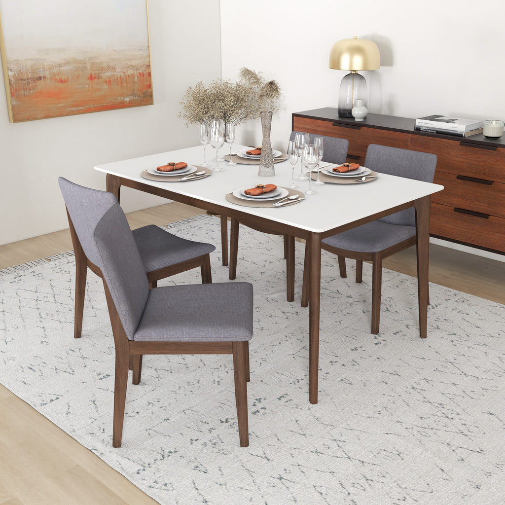 Top Quality Laura Mid-Century Modern Solid Wood Dining Chair Set of 2