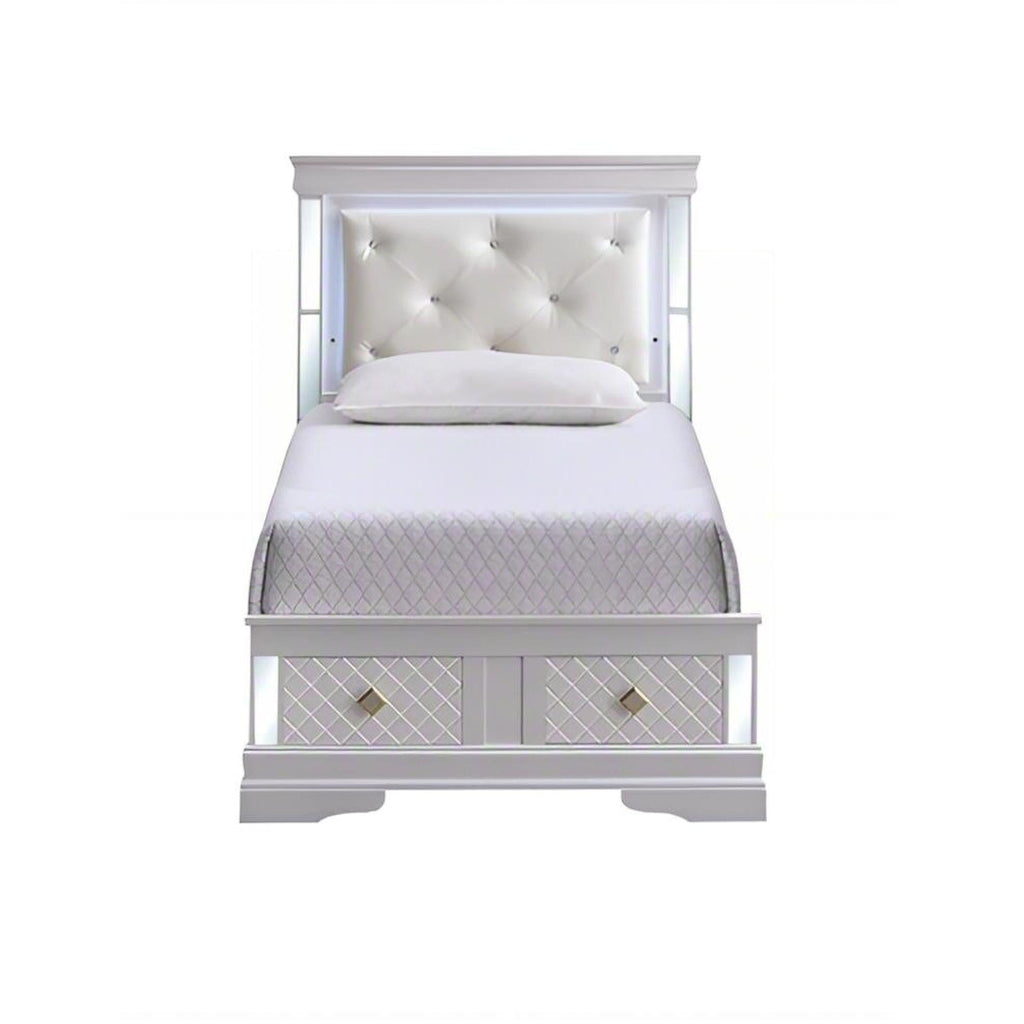 Verona G6735B-TSB Twin Bed in Pearl