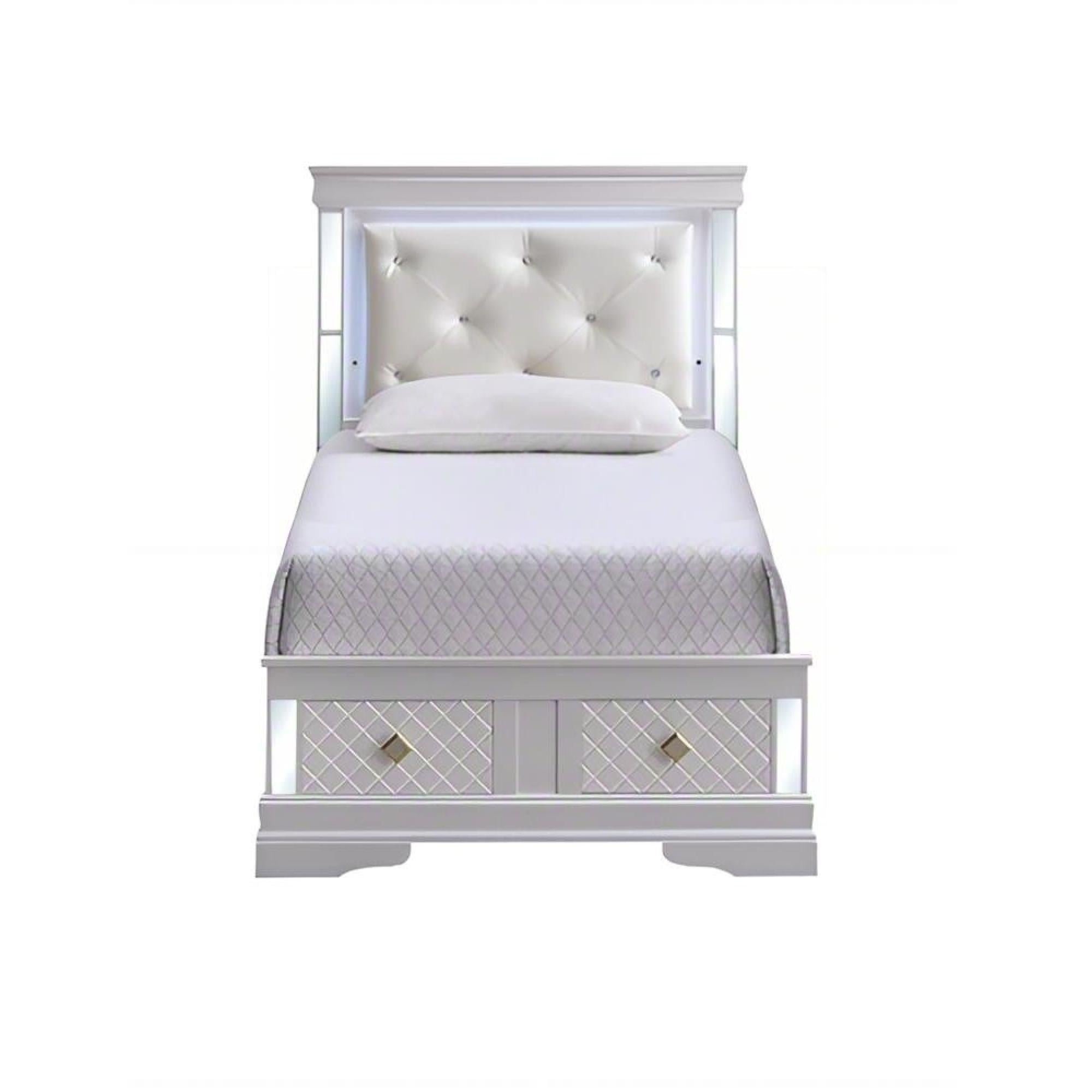 Verona G6735B-TSB Twin Bed in Pearl