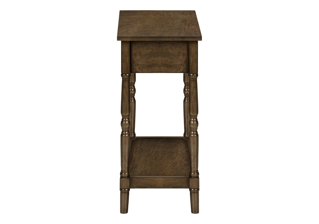 2 Tier Accent Table with Storage Drawer