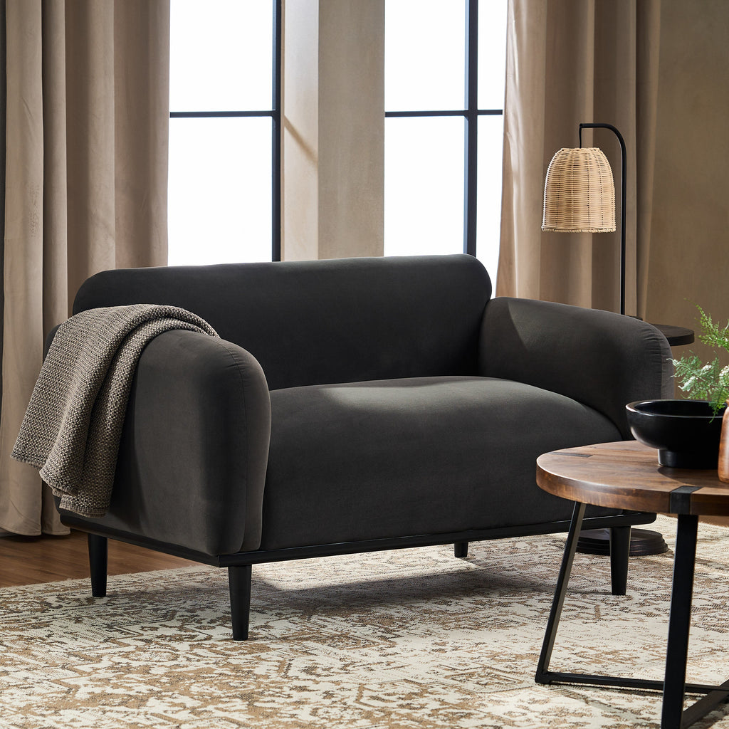 50" Loveseat Sofa - Dark