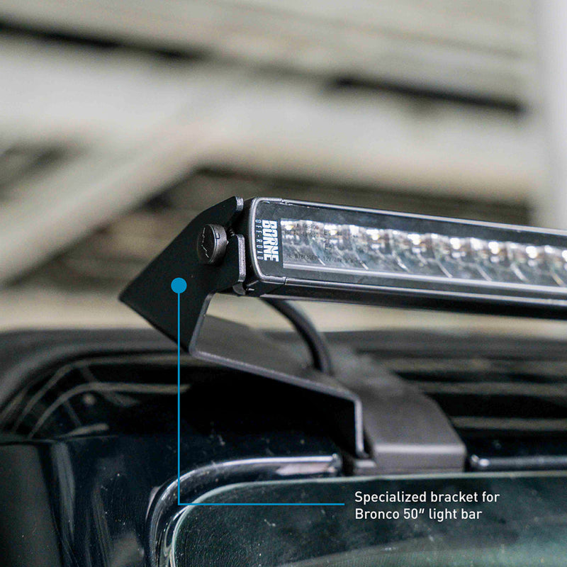 Borne Off-Road 21+ Direct Fit Bronco Light Bar 50in Upfit BNLT-BR-21-SS50U