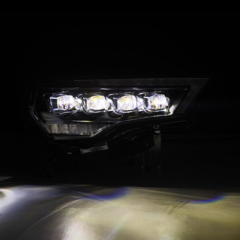 AlphaRex 14-22 Toyota 4Runner (2021 Req. Conv) NOVA LED Proj HL Blk w/Actv Light & Seq. Sig + SB DRL 880808 *Discontinued