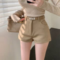 Womens Casual Thickened Straight-Leg Shorts