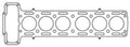 Cometic Gasket Cometic Jaguar 3.8L XK6 .070in MLS Cylinder Head Gasket - 89mm Bore C4306-070