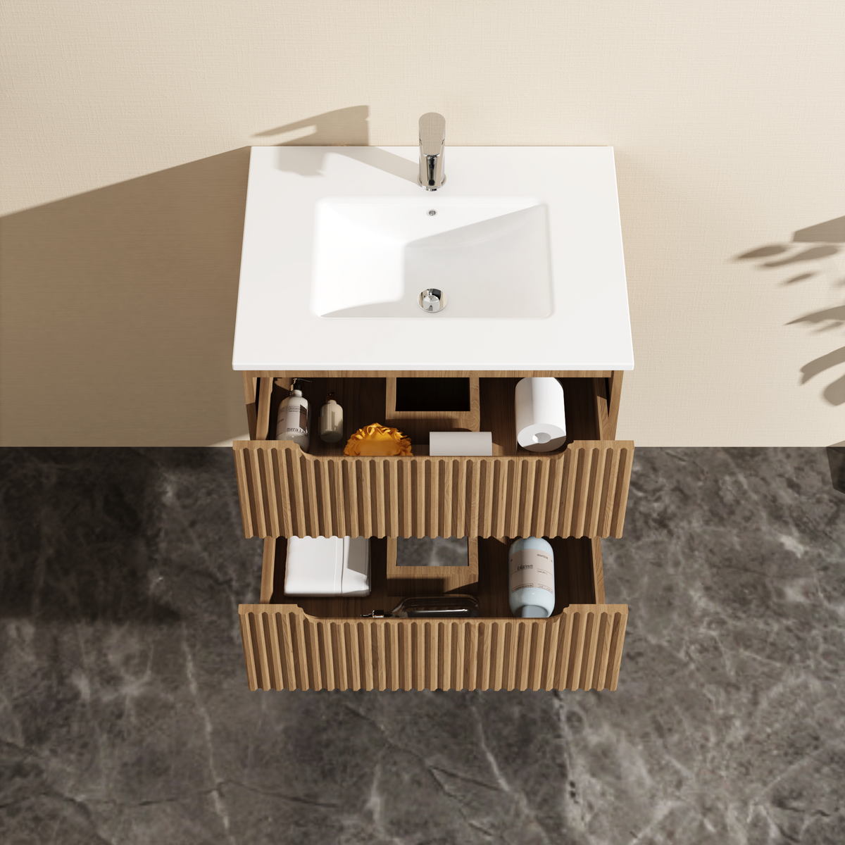 Goodyo 24" Wall-Mount Bathroom Vanity Cabinet