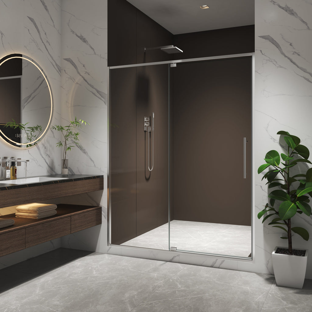 50-54"W X 74"H Pivot Shower Door