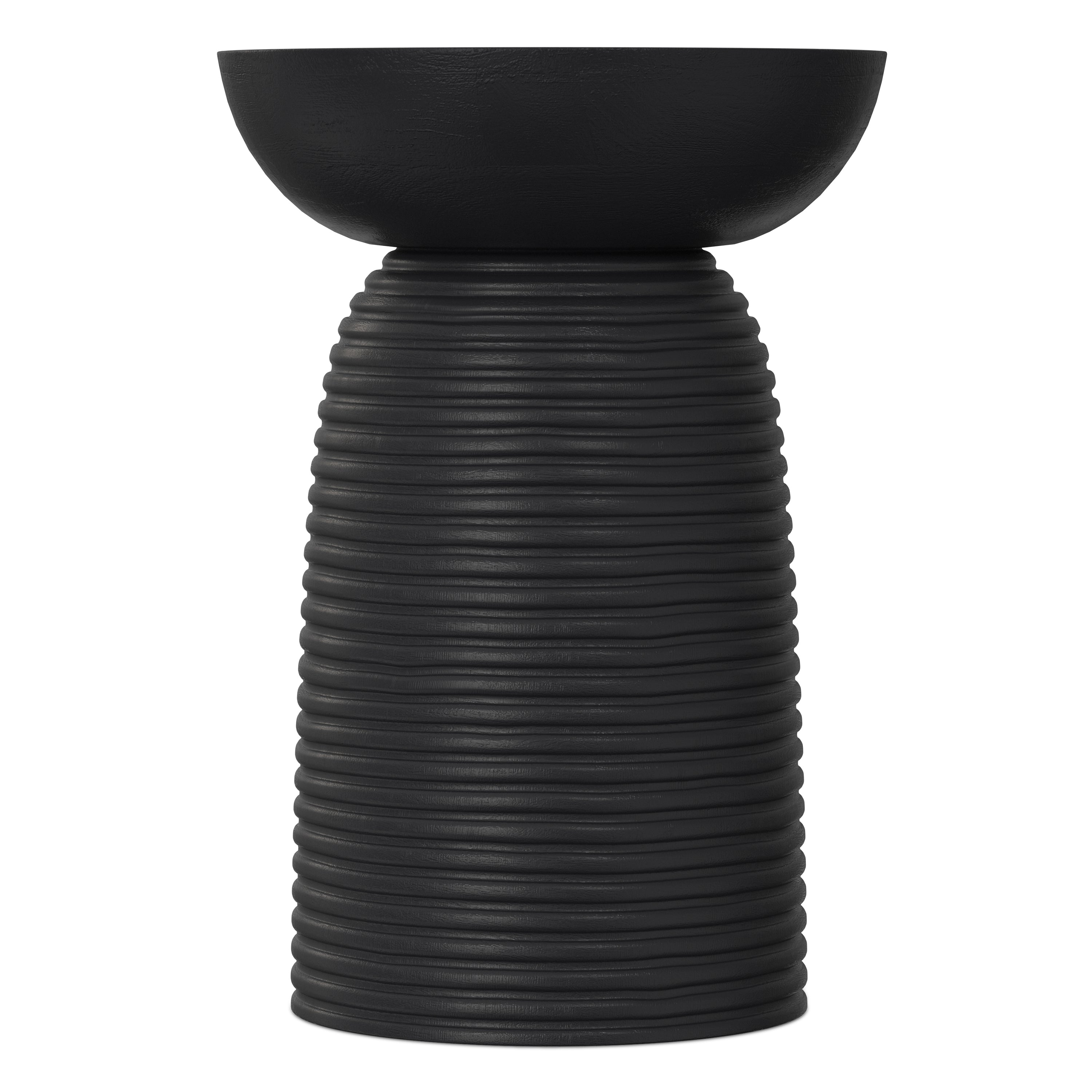 Boyd 13 Inch Ribbed Accent Table