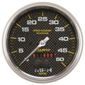 AutoMeter Speedometer Gauge 5 inch 50MPH GPS Marine Carbon Fiber 200644-40