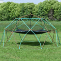 12ft Geometric Dome Climber Play Center, Kids Climbing Dome Tower with Hammock