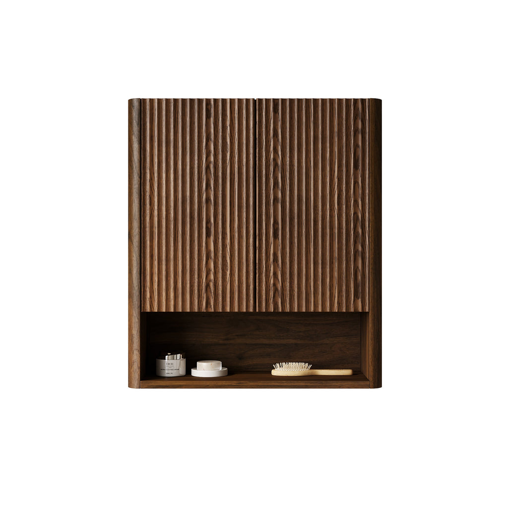 Zula 26" Wall-Mounted Striped Bathroom Cabinet