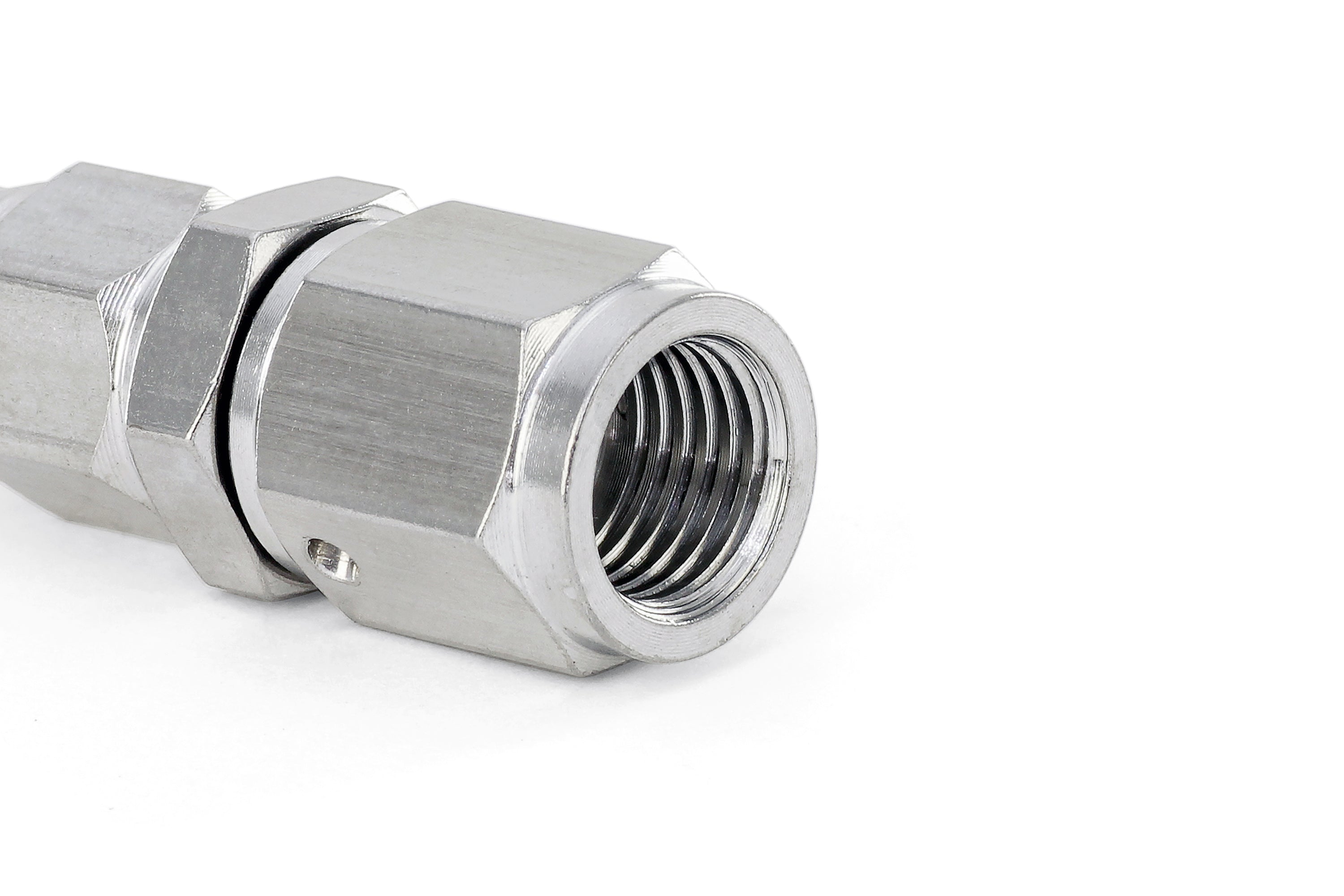 HPS Performance Products Compression Teflon Hose End to AN Female for PTFE Hose, Stainless Steel