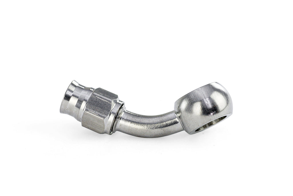 HPS Performance Products Compression Teflon Hose End to AN Female with 10mm Banjo for PTFE Hose, Stainless Steel