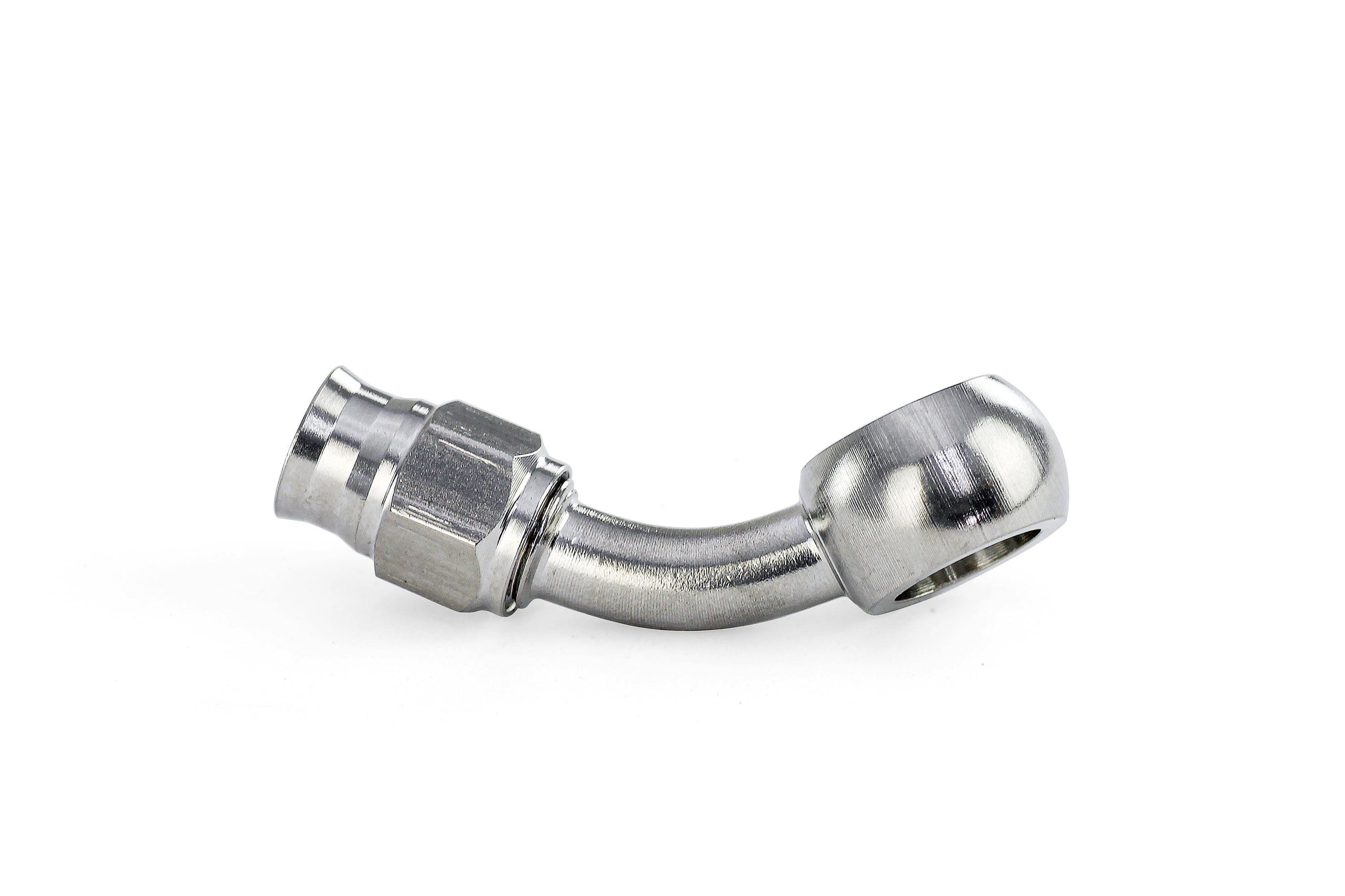 HPS Performance Products Compression Teflon Hose End to AN Female with 10mm Banjo for PTFE Hose, Stainless Steel