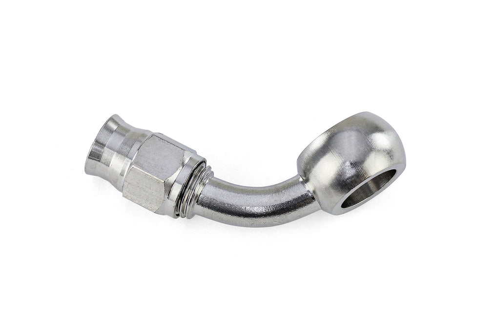 HPS Performance Products Compression Teflon Hose End to AN Female with 10mm Banjo for PTFE Hose, Stainless Steel
