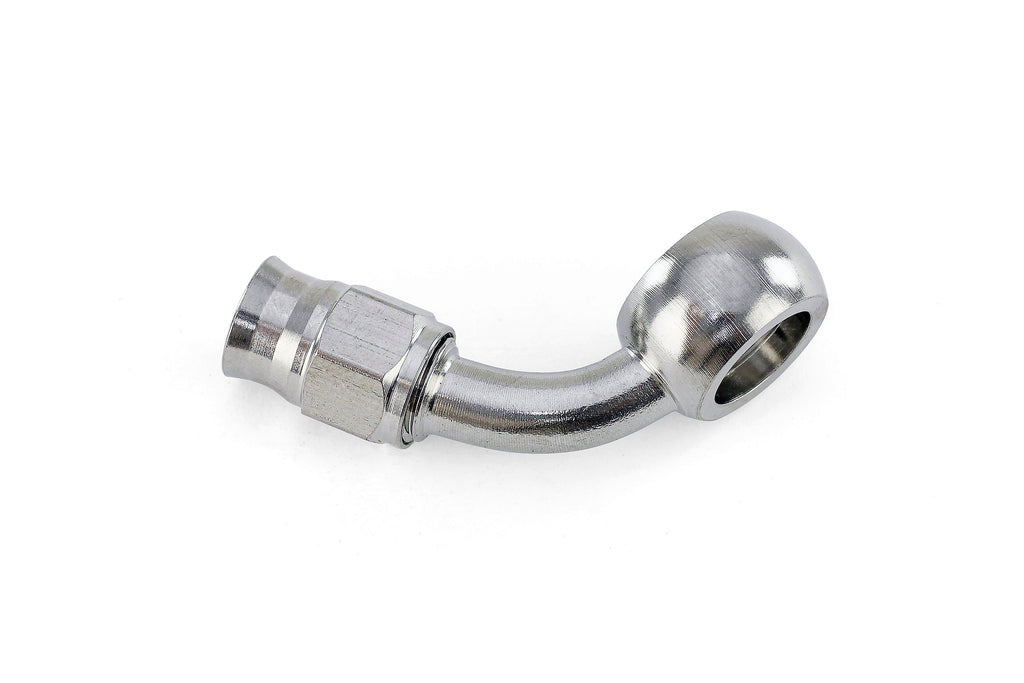 HPS Performance Products Compression Teflon Hose End to AN Female with 10mm Banjo for PTFE Hose, Stainless Steel