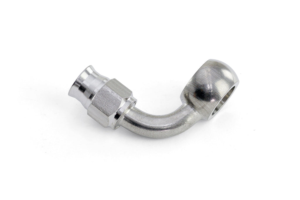 HPS Performance Products Compression Teflon Hose End to AN Female with 10mm Banjo for PTFE Hose, Stainless Steel