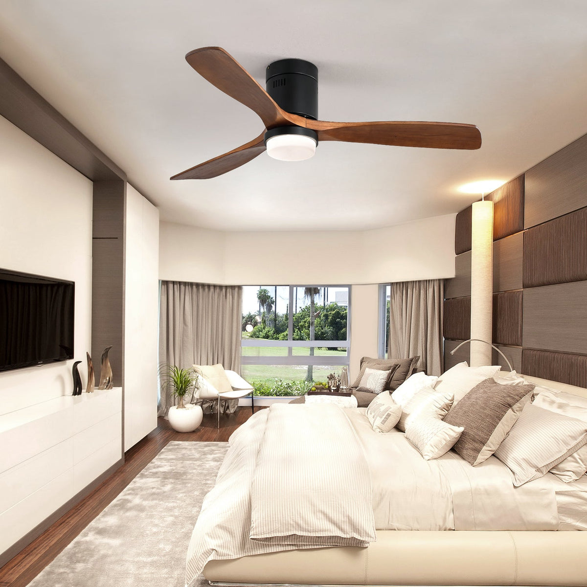 52 Inch Indoor Ceiling Fan With Lights
