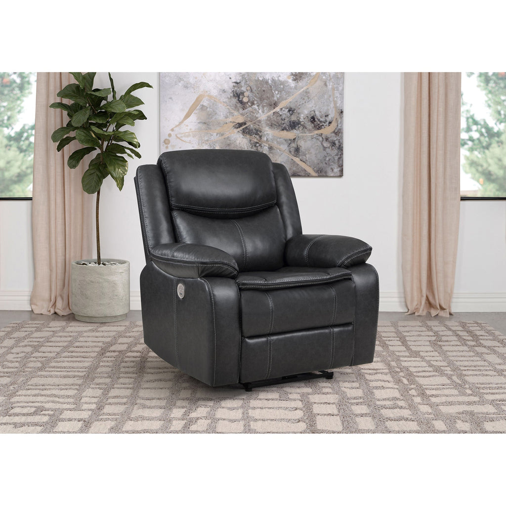 Salerno Dark Power Recliner