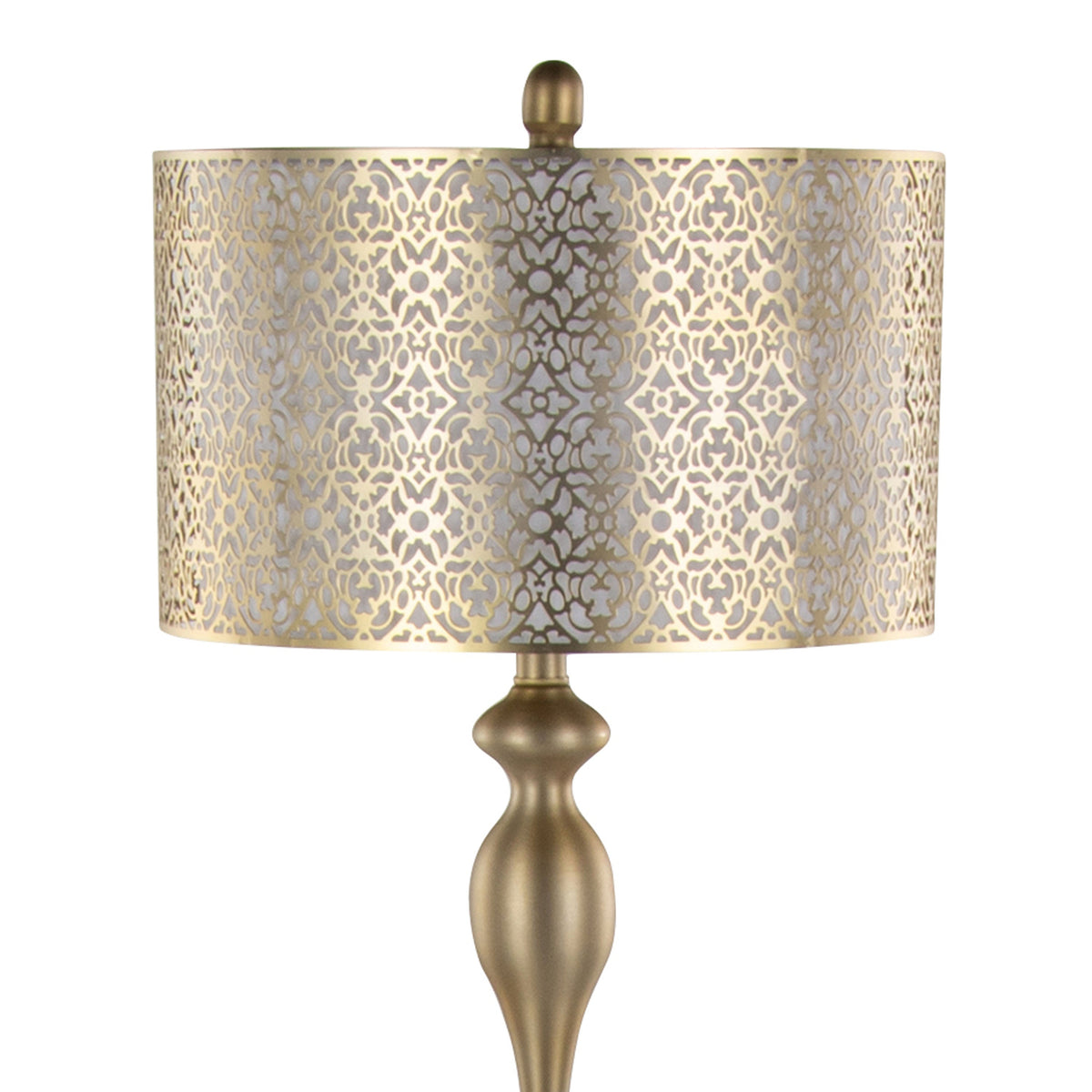 63" Contemporary Metal Floor Lamp