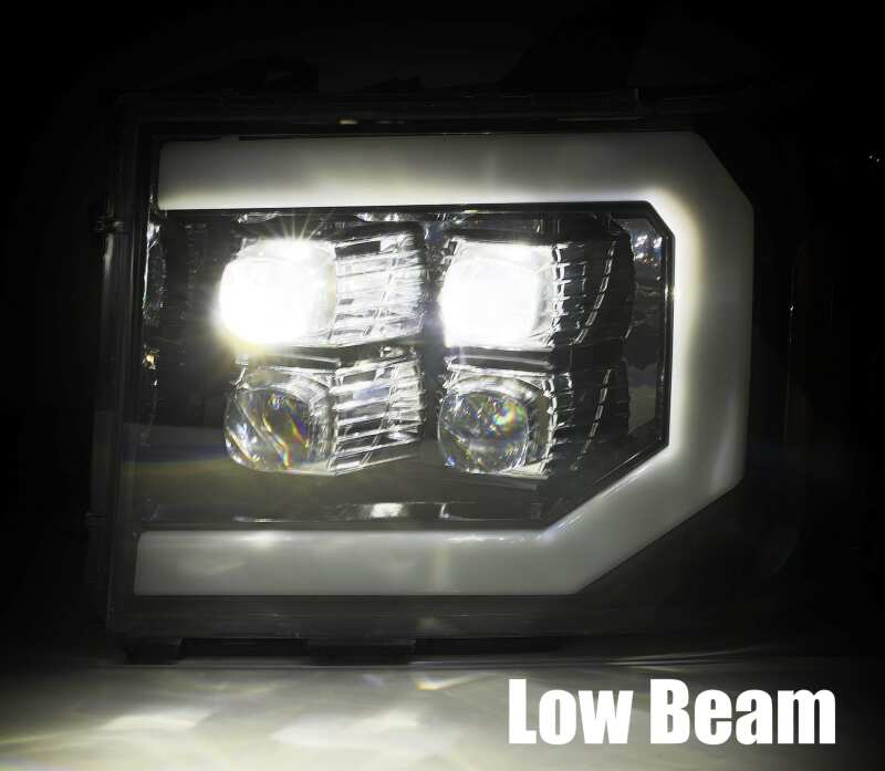 AlphaRex 07-13 GMC 1500HD NOVA LED Proj Headlights Plank Style Chrome w/Activ Light/Seq Signal/DRL 880608 *Discontinued