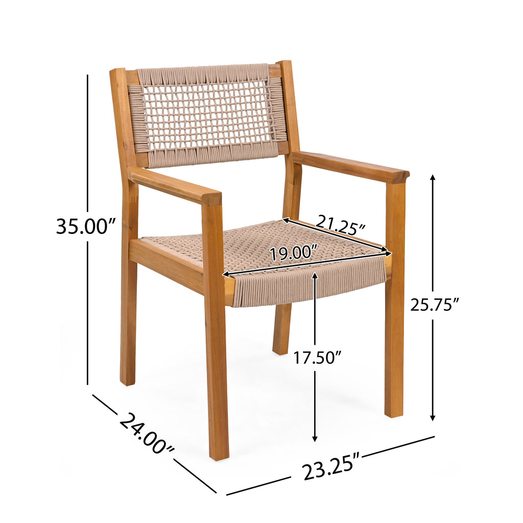 Braided Dining Chair - Set of 2
