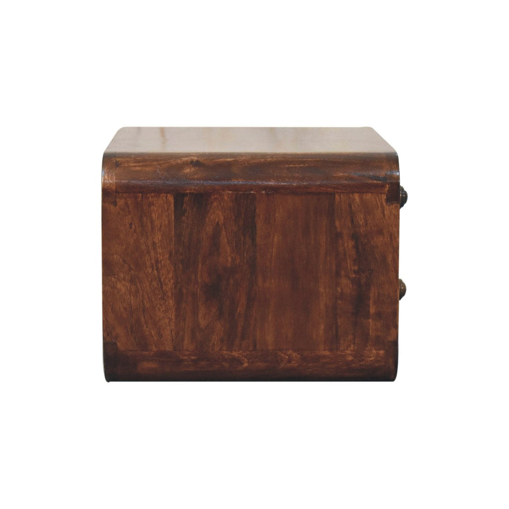 Solid Wood Curved California Nightstand