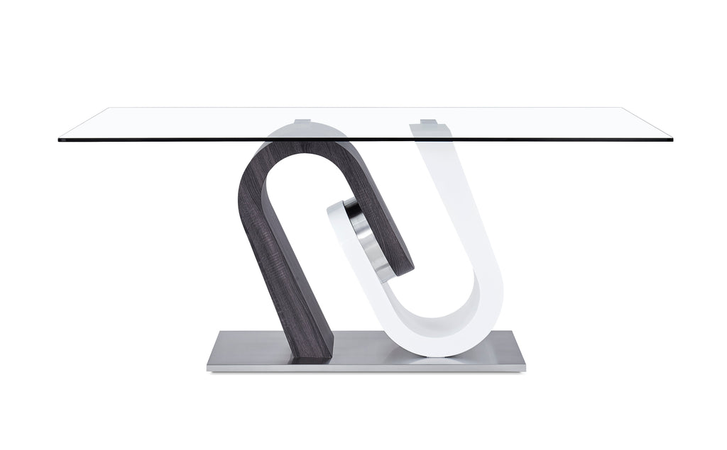 Tony Dining Table Grey/White